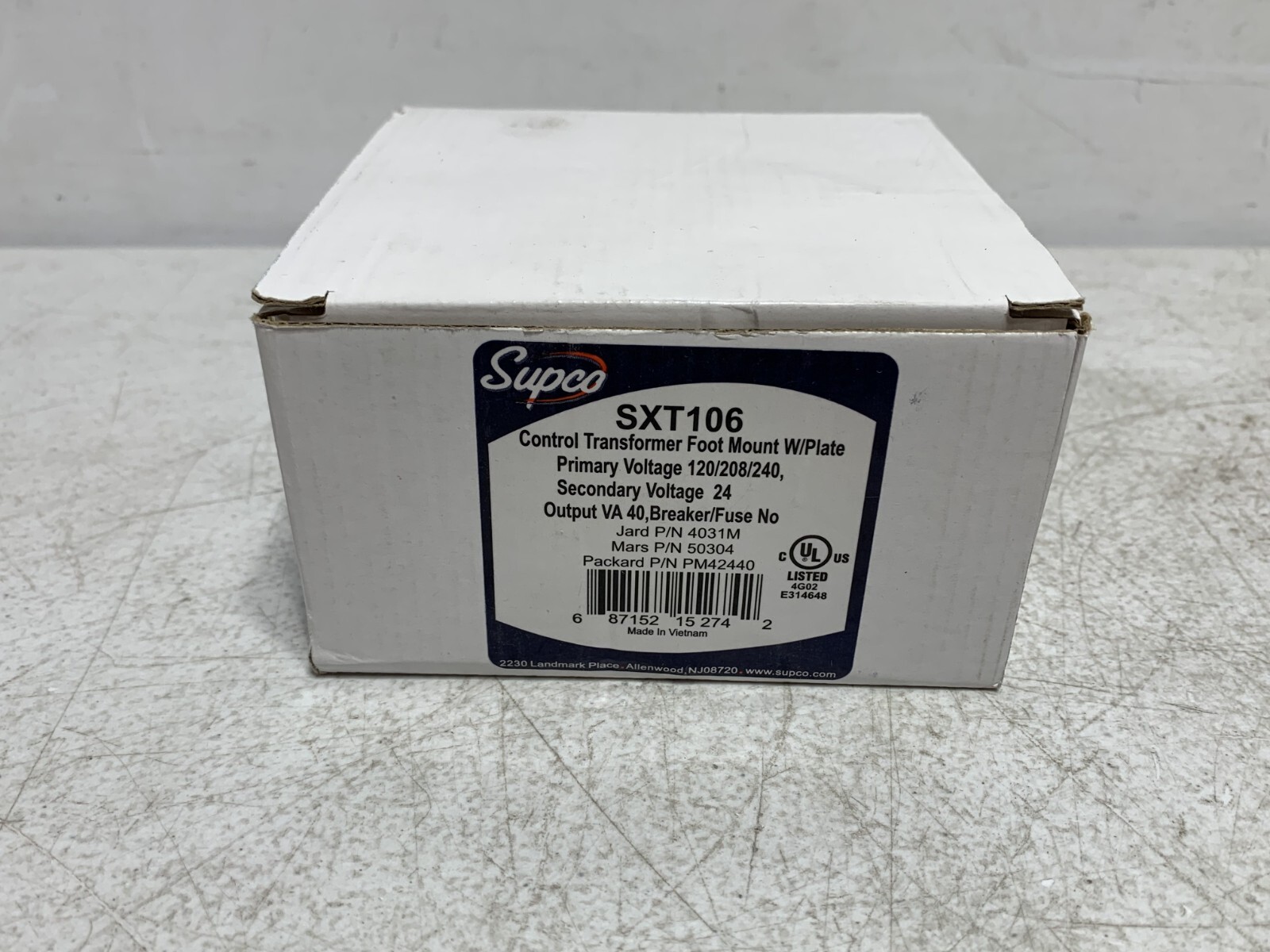 Supco SXT106 Transformer 120/208/240 Volts 40VA Multi-Mount