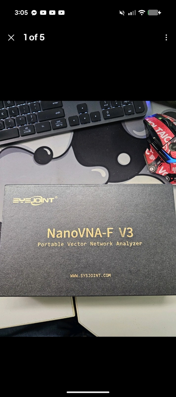 NanoVNA-F V3 1MHz-6GHz Portable Vector Network Analyzer VNA for MF/HF/VHF/UHF