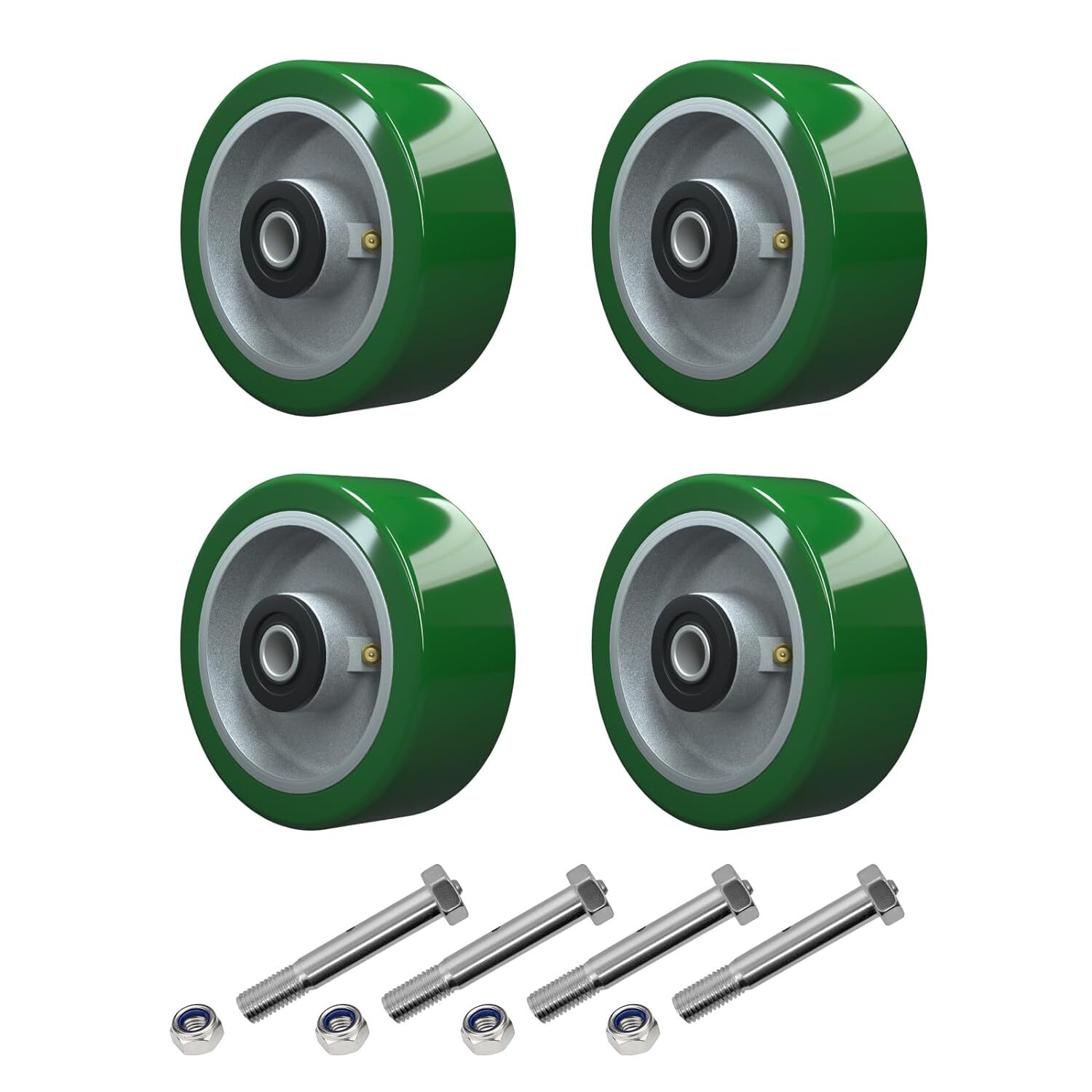 Industrial Casters, Polyurethane on Aluminum Wheel 800-5600lbs