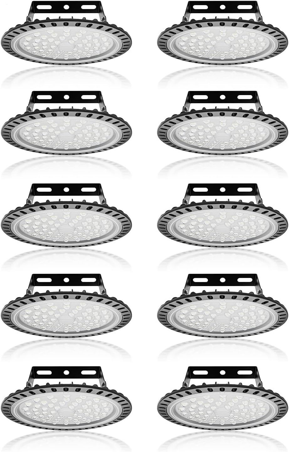 10 Pack 200W UFO LED High Bay Light Shop Industrial Commercial Factory GYM LAMP