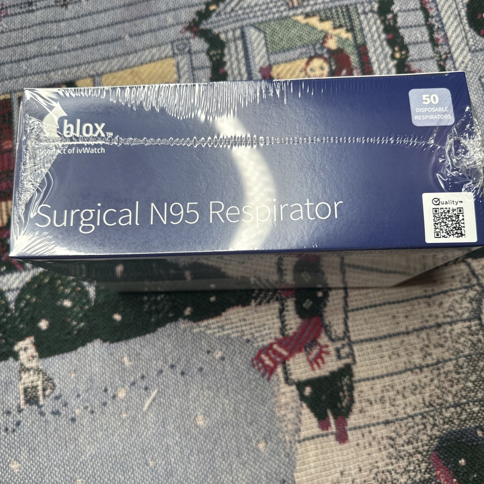 Blox Surgical N95 Respirator Disposable Mask (Case Of 6, 50 Count Boxes)Facemask