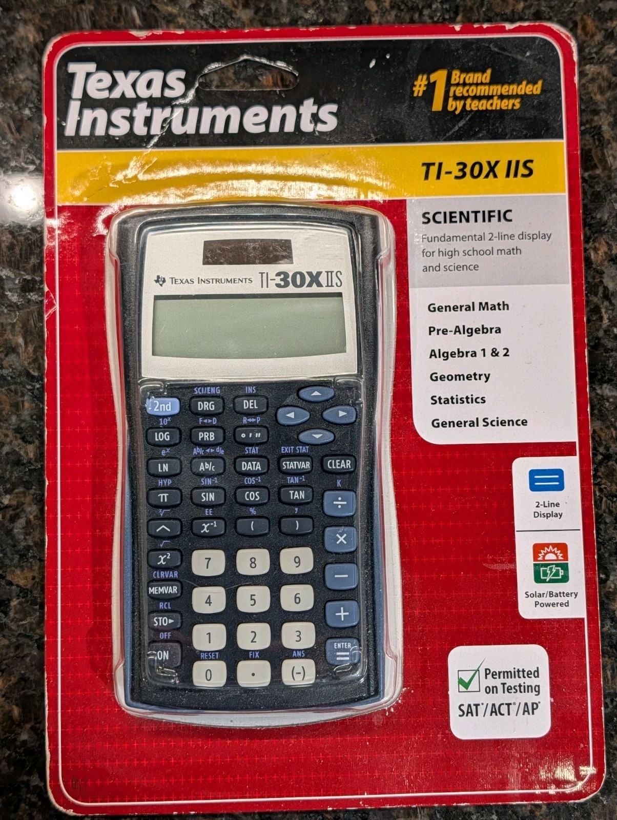 NEW Texas Instruments TI-30XIIS Scientific Calculator – Algebra, Statistics, Sci