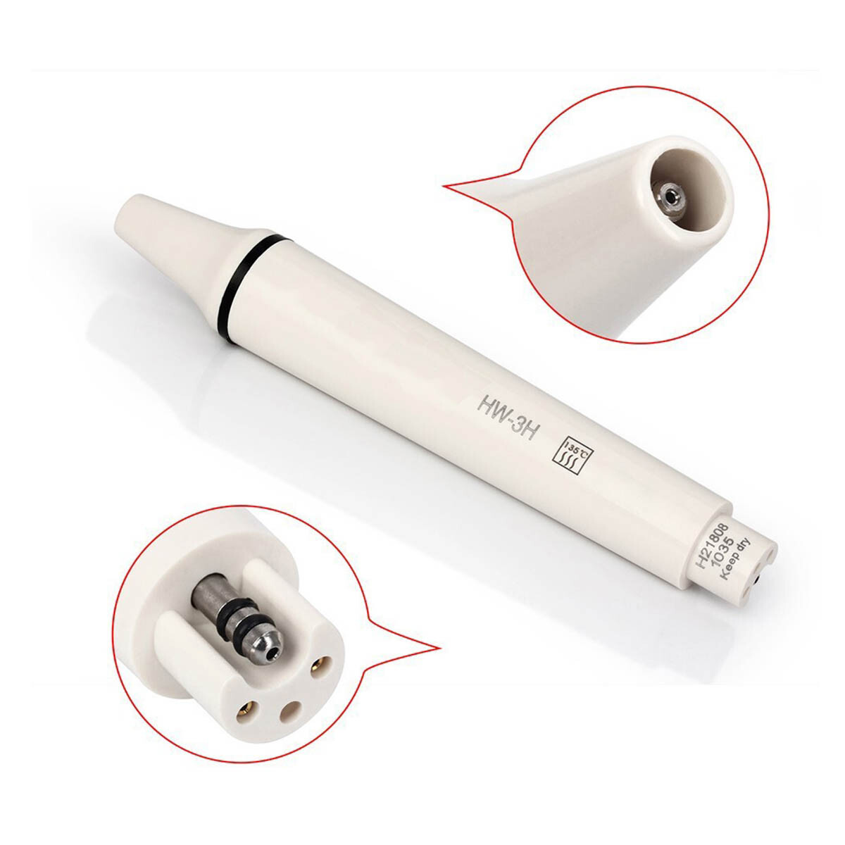 3PCS Dental Ultrasonic Piezo Scaler Handpiece Tips HW-3H For EMS / Woodpecker