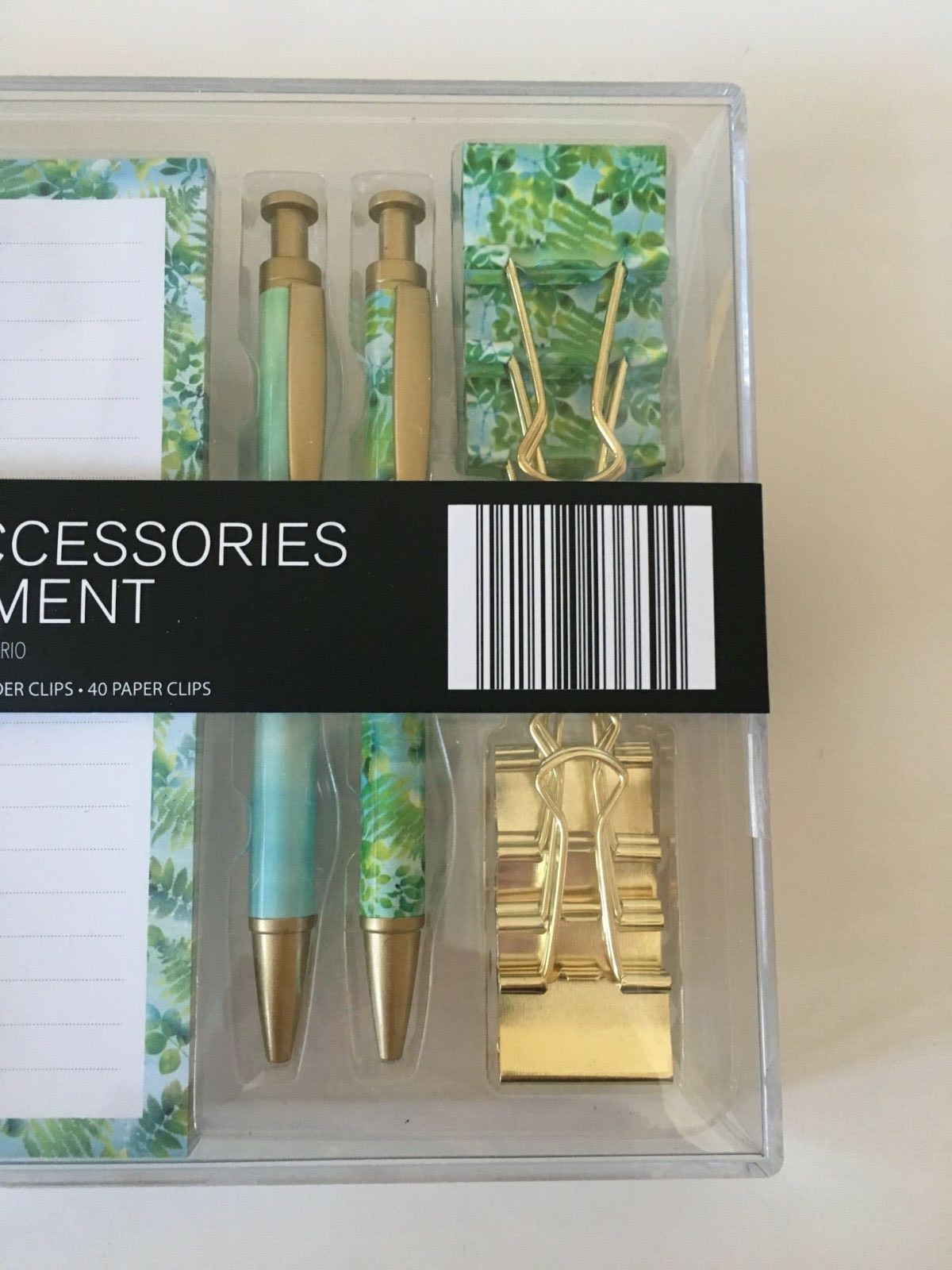 Pembrook Desk Top Accessories Assortment Office Supplies Pen Notepad Clips Palm
