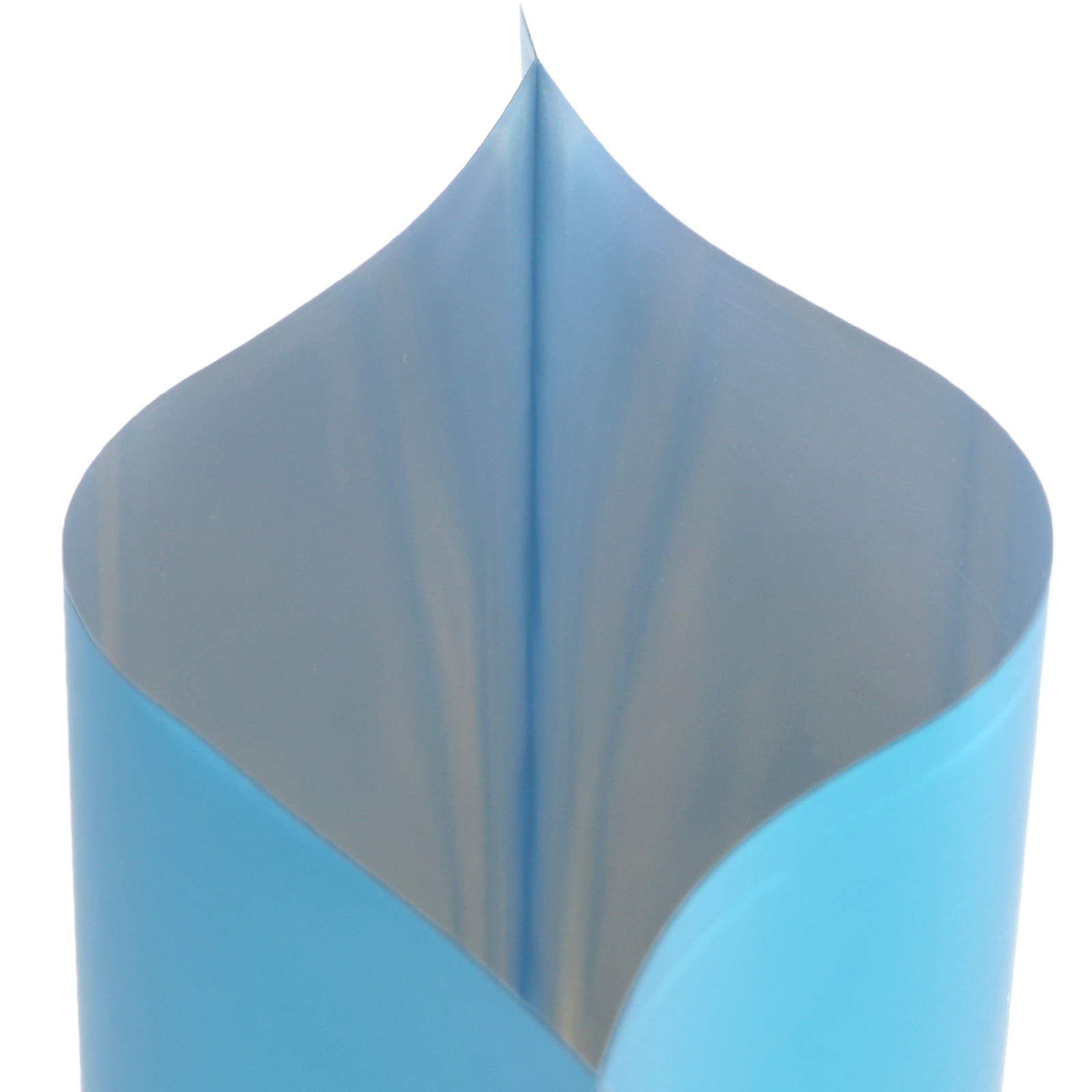 Bulk Quantity Matte Blue Open Top Stand Up Mylar Bags for Sample Packaging