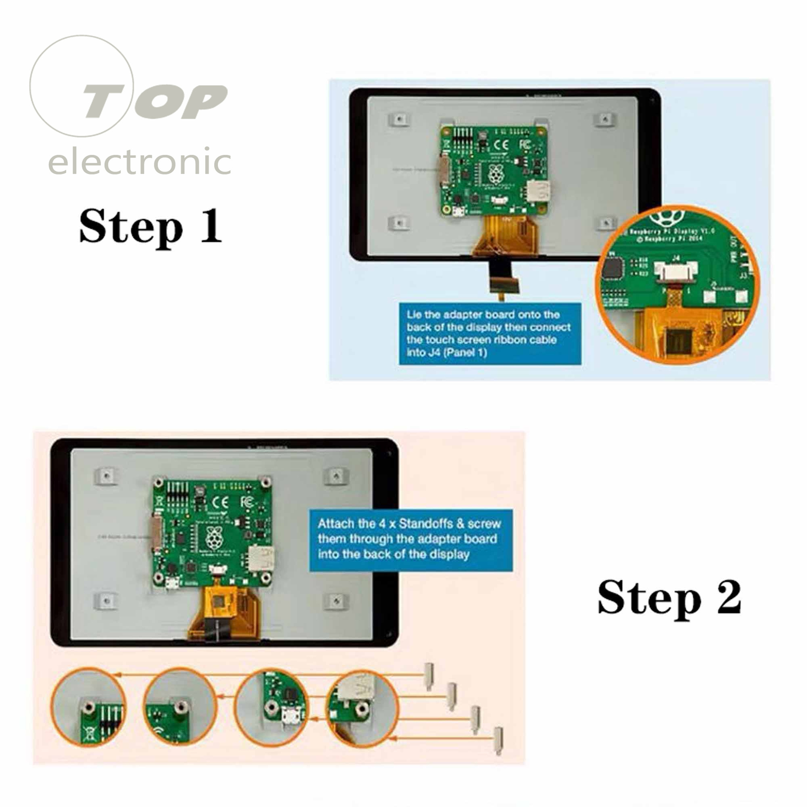 7 inch TouchScreen 800*480 DSI Connect LCD Monitor for Raspberry Pi 4 3 Model B