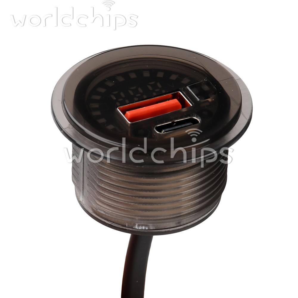 DC 7-30V Waterproof Digital Voltage Battery Capacity Level Indicator Voltmeter