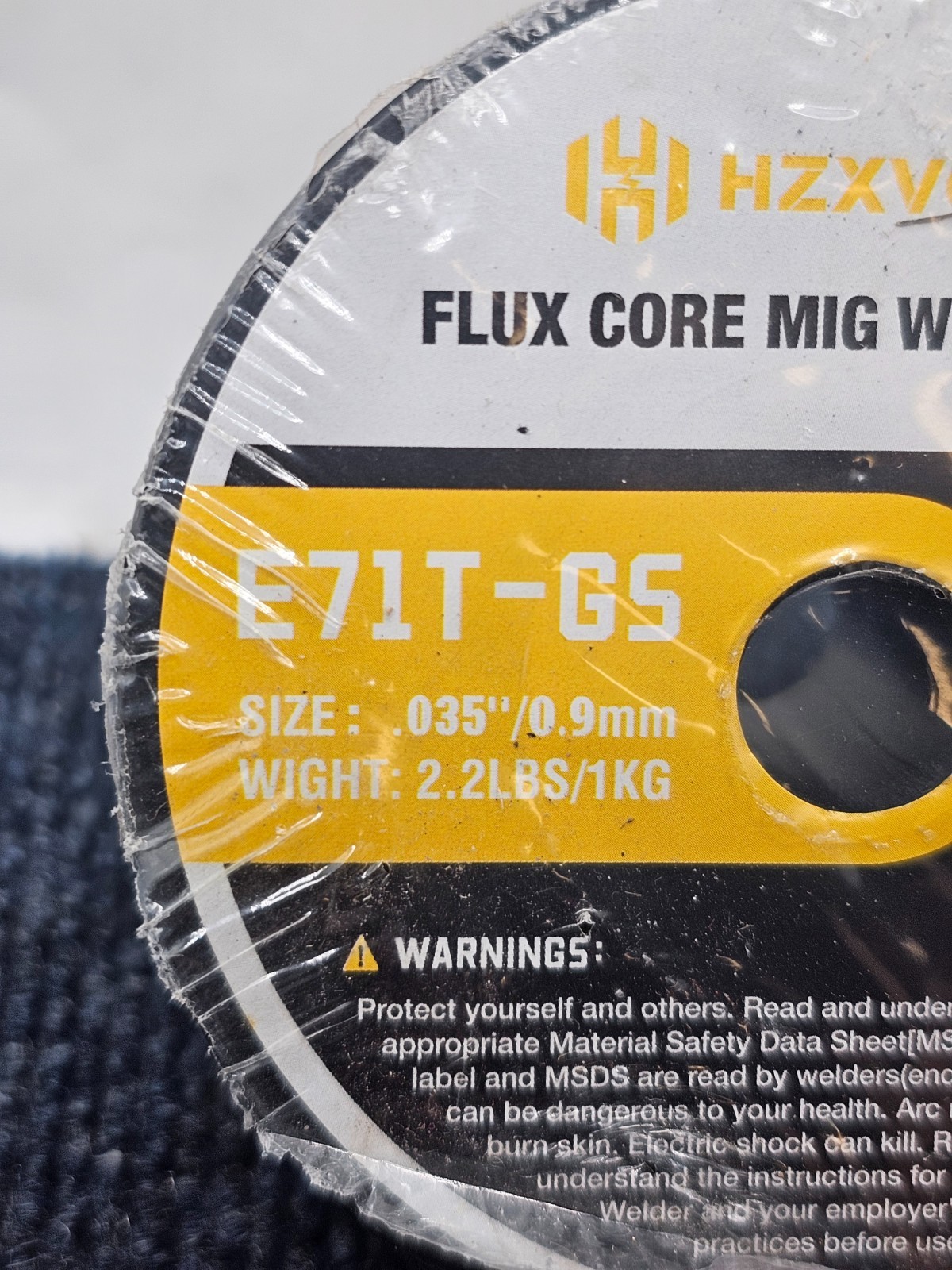 HZXVOGEN E71T-GS .035-inch Flux Core MIG Welding Wire 2.2 lbs / 1kg