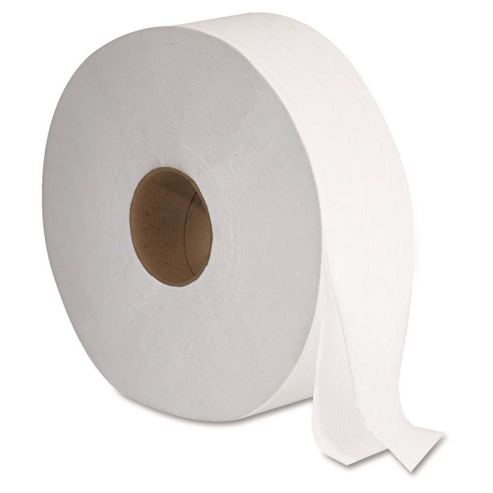 GEN 1513 3.3 in. x 1375 ft. 2-Ply JRT Jumbo Bath Tissue – White (6/Carton) New