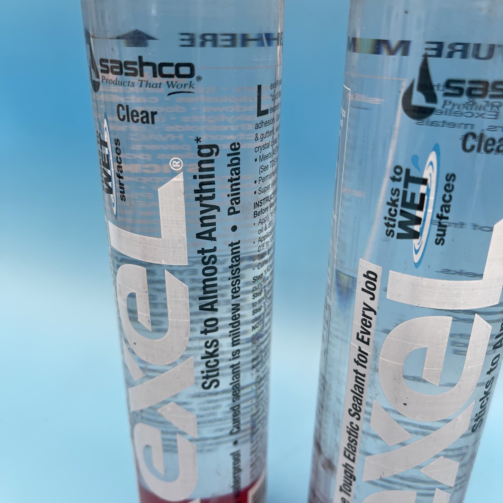 3 Pack Sashco Lexel Clear Sealant 10.5 fl oz New