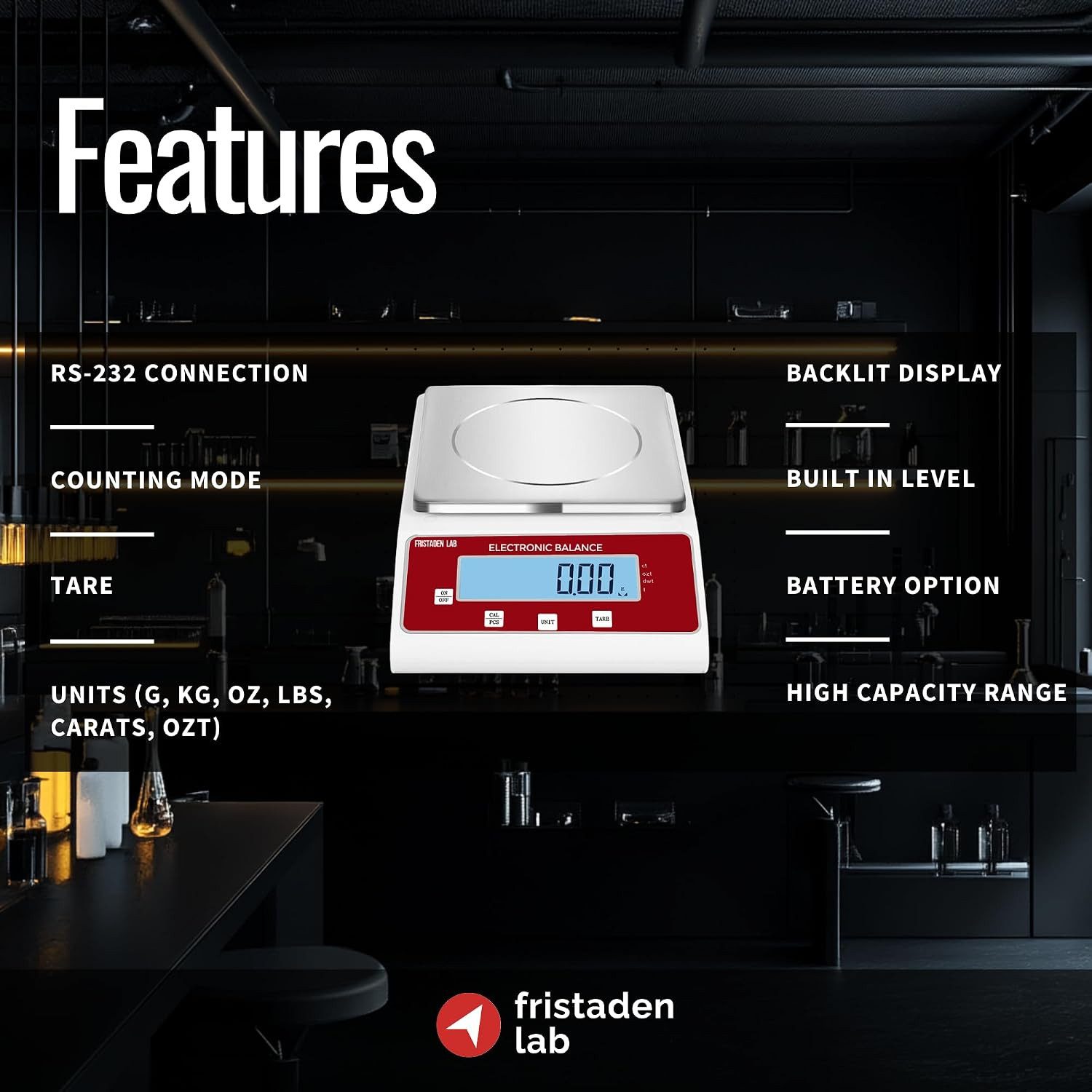 Scale | 2000 G X 0.01 G | USA Company – Digital Lab Balance with Professional Lo