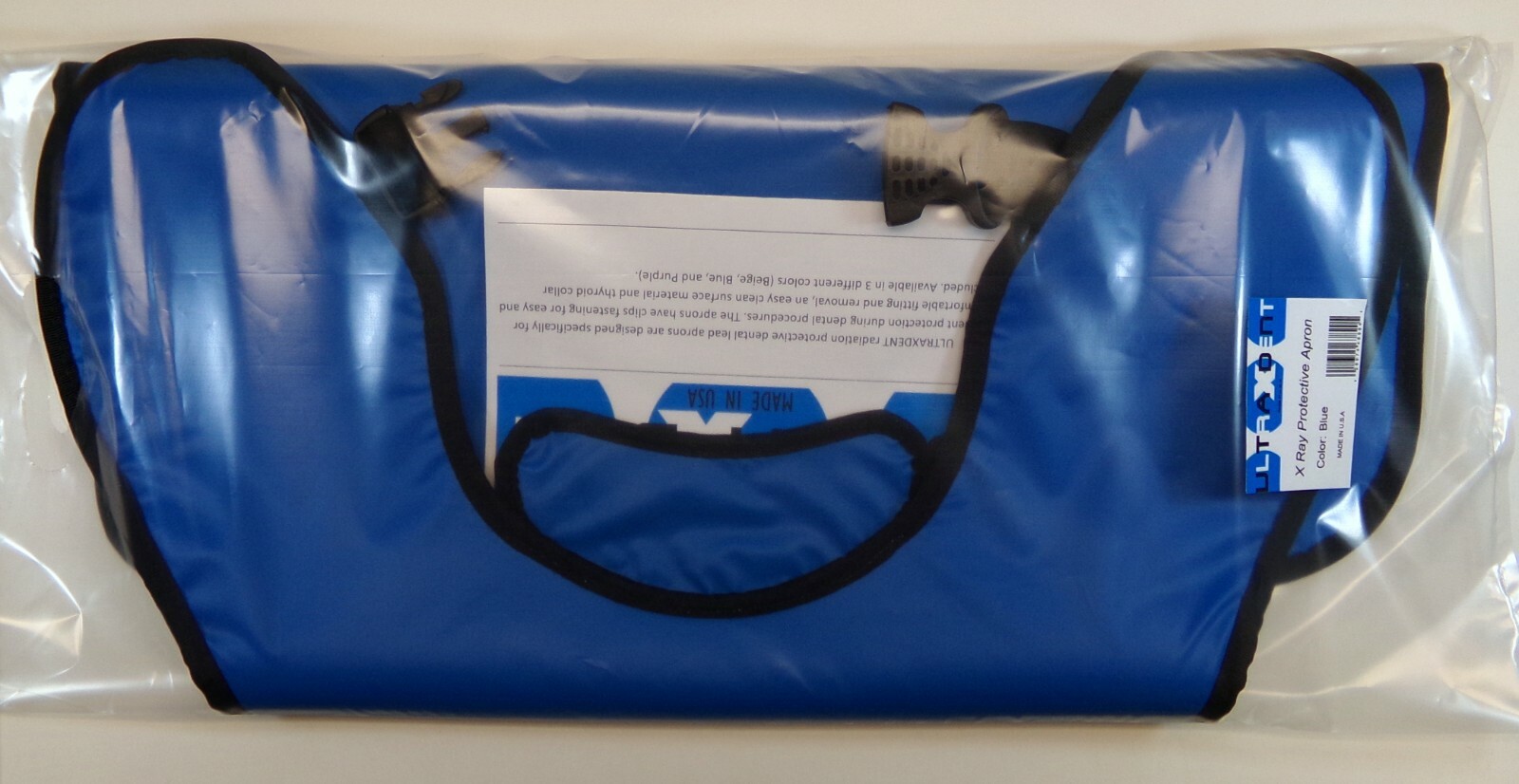 Dental Apron X RAY Lined | Adult Size | Radiography | .3mm | Blue | ULTRAXDENT