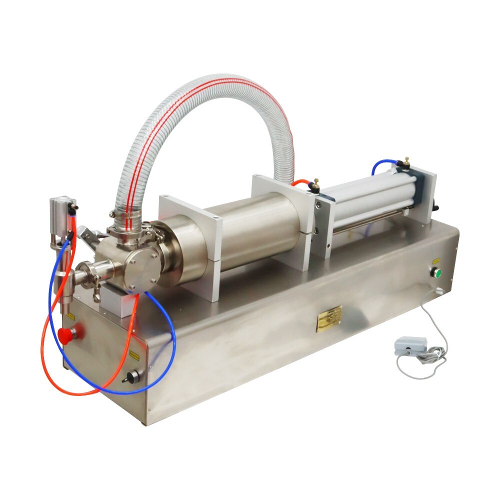 TECHTONGDA 1000-5000ml 1 Nozzle Paste Liquid Oil Fill Machine 110V Piston Filler