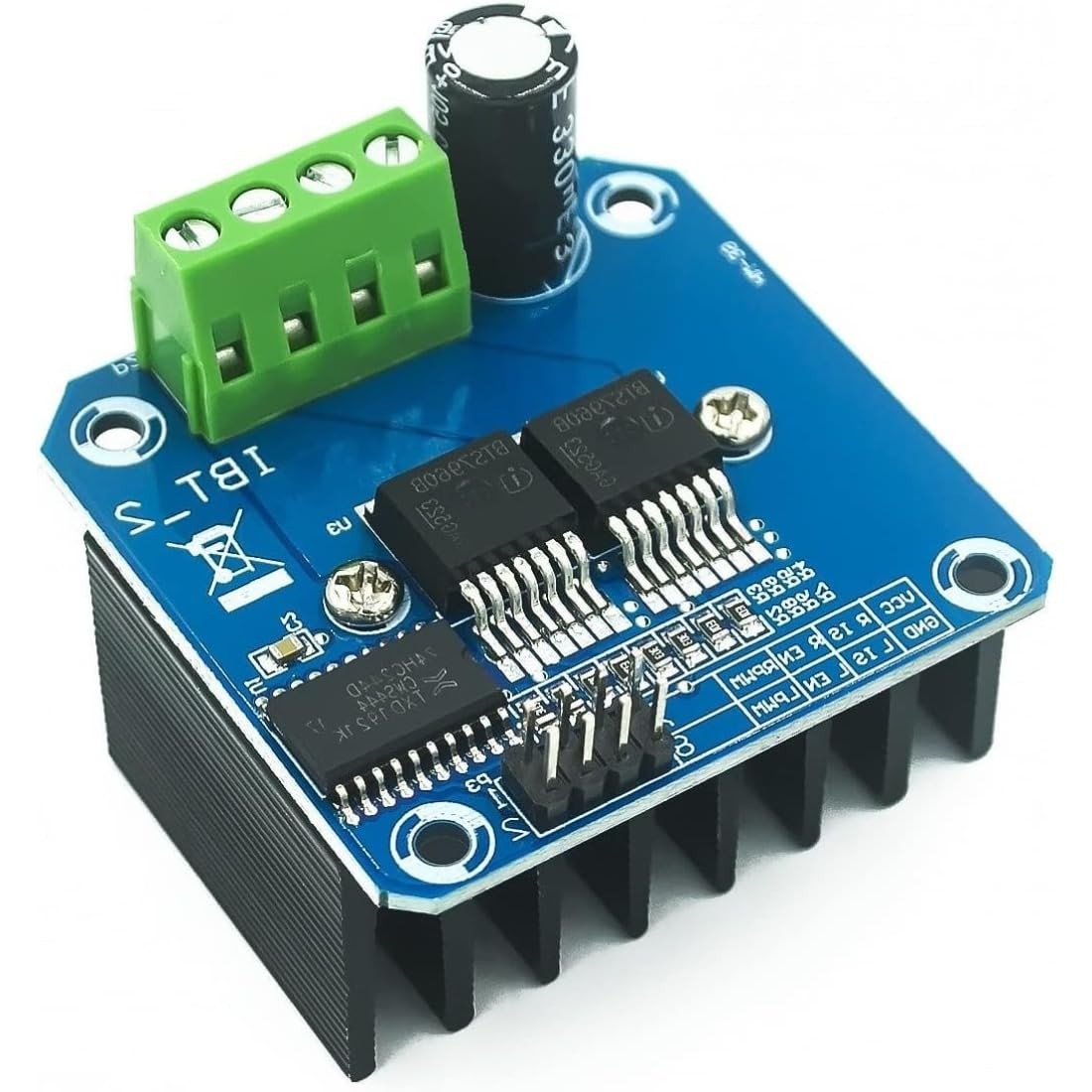 BTS7960 DC Motor Driver Compatible with 43A High Current Dual H-Bridge Motor …