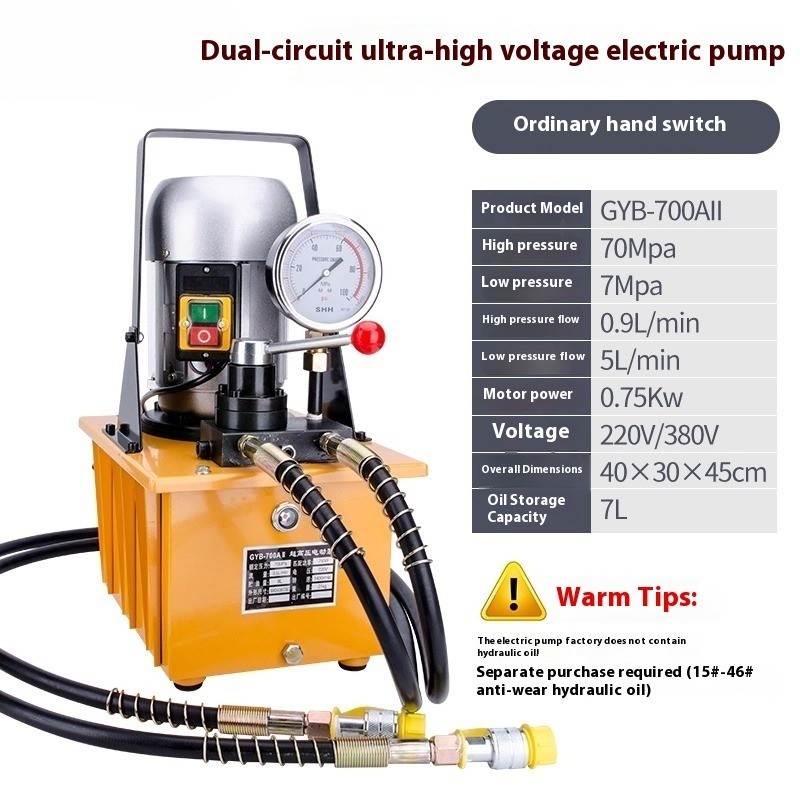 Electric Hydraulic Pump Dual Circuit Solenoid Valve with Pedal