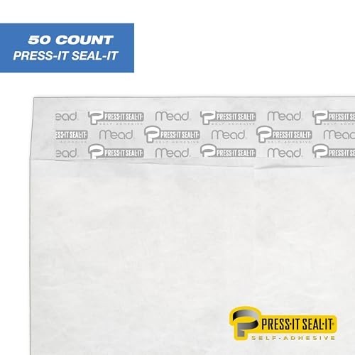White Clasp Envelopes #10 4.125×9.5 Inches 50 Pack Self-Seal for Letters