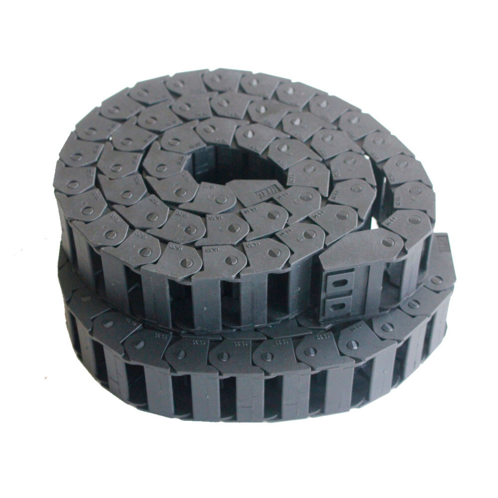 2PCS R28/R38/R55 Drag Chain Wire Carrier Plastic Semi Close/Open Type Cable 1M