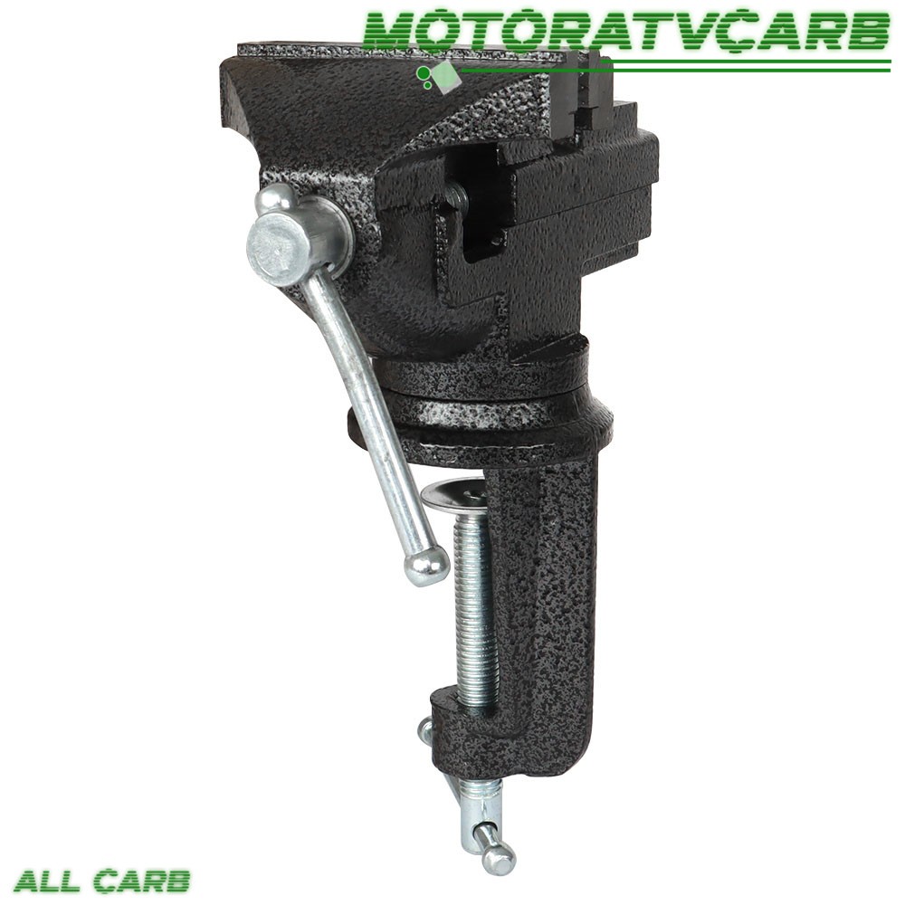 ALL-CARB 80 mm HD 360º Swivel Portable Table Bench Vice Clamp Mini Vise Anvil