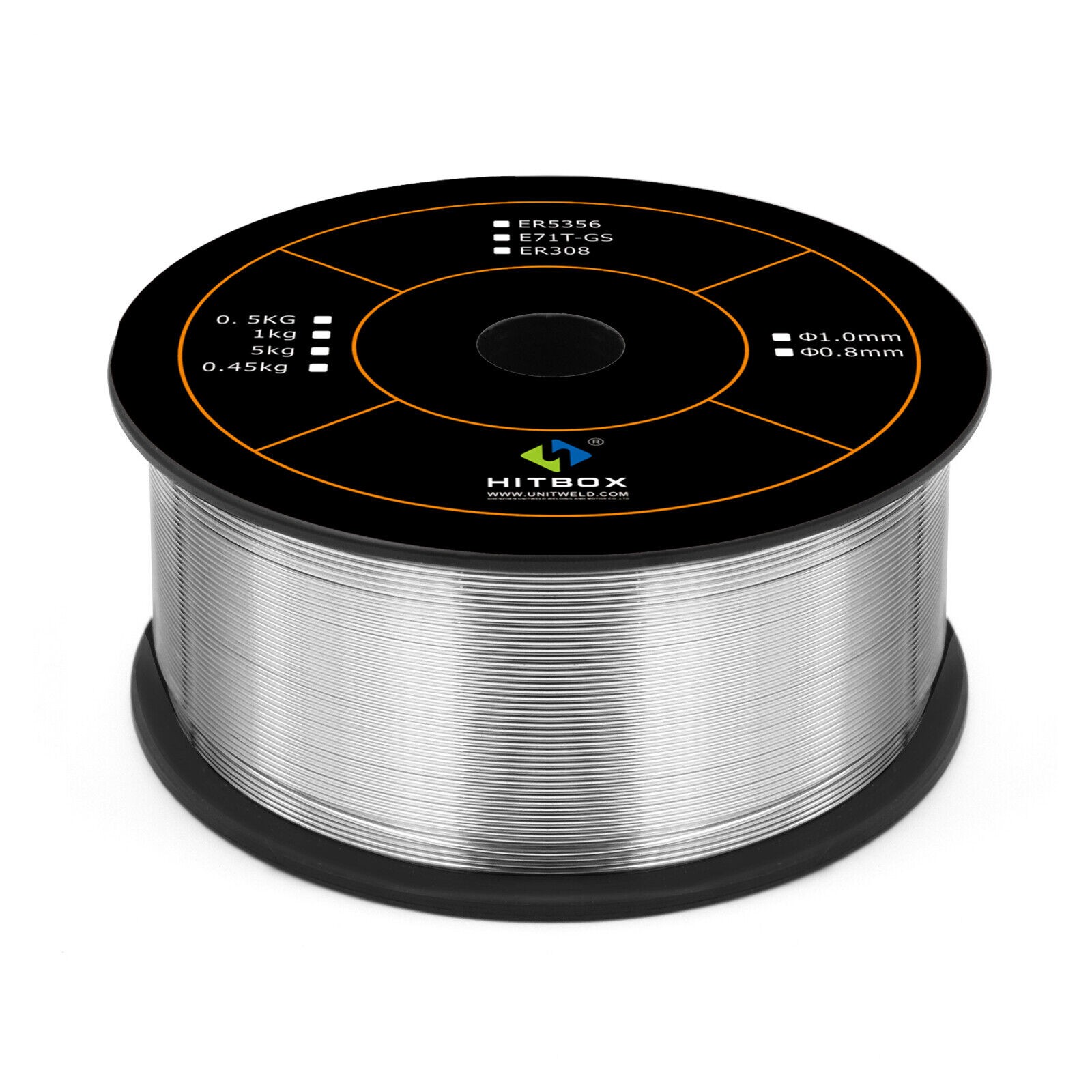 For Gas MIG Welder HITBOX 0.5KG/1.1lb Aluminum Welding Wire ER5356 0.04 inch/1mm