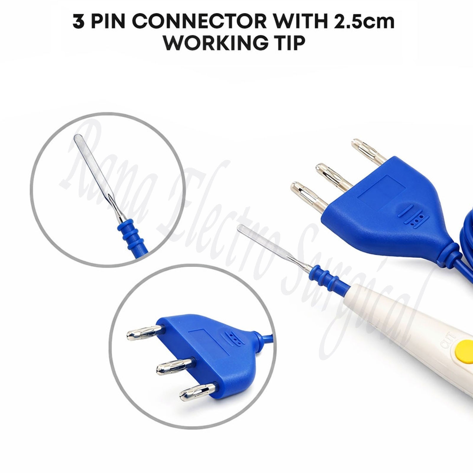 Diathermy ESU Cautery Pencil Electrosurgical Pencil with Blade Pack of 10 Pcs