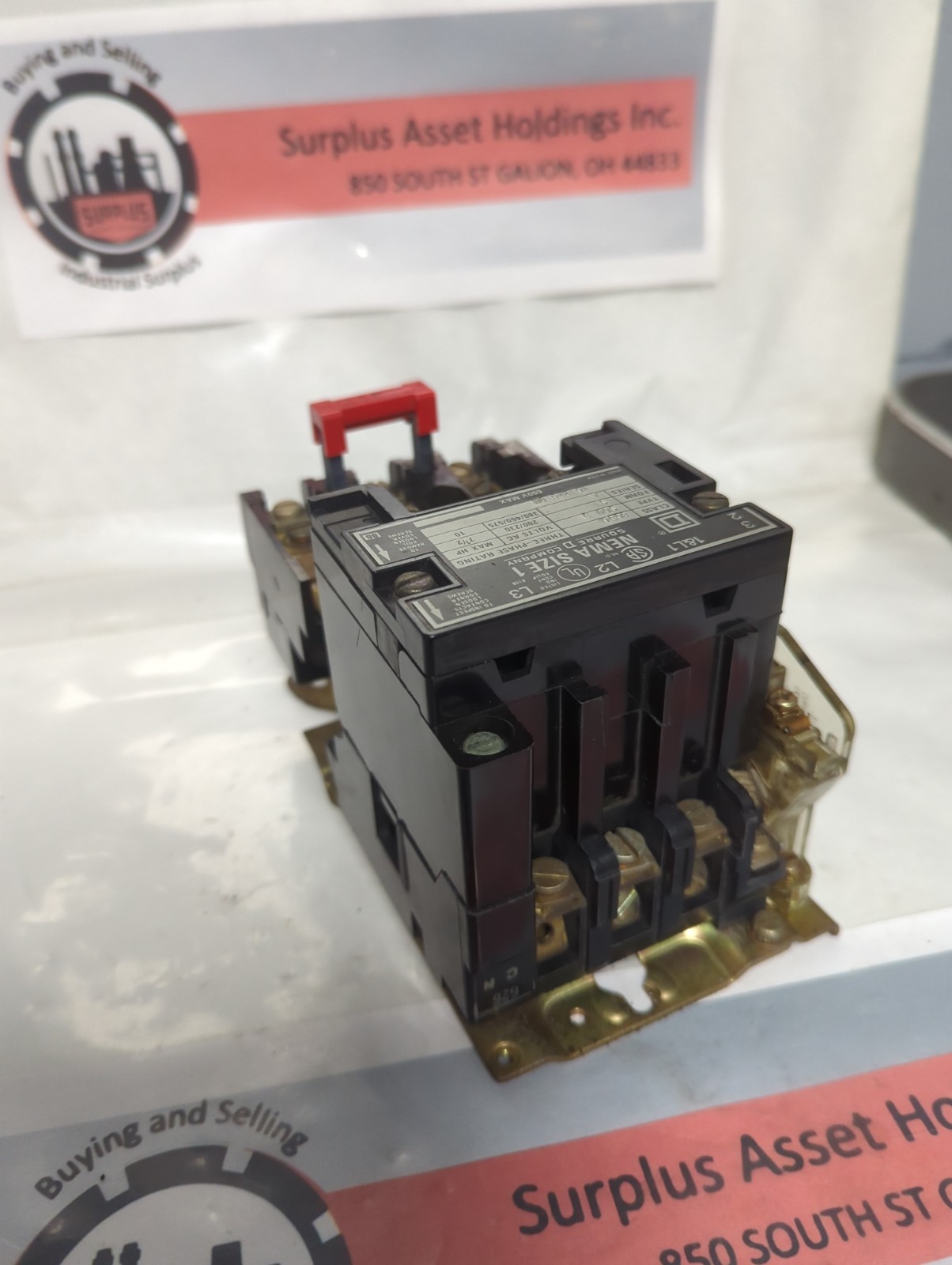 SQUARE D,8536-SCO 3,MOTOR STARTER SIZE 1 SERIES A PRE-OWNED