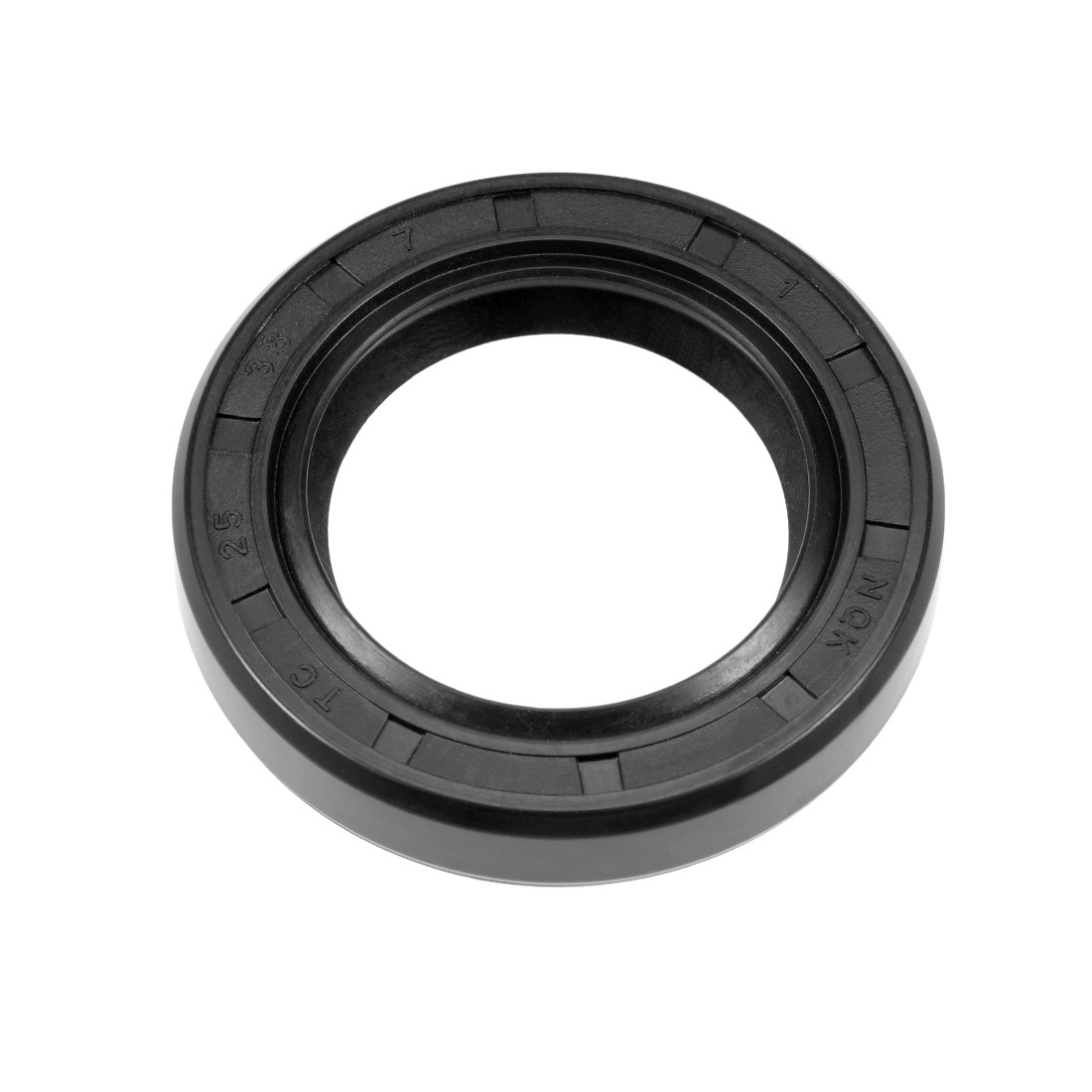Oil Seal, TC 25mm x 38mm x 7mm, Nitrile Rubber Cover Double Lip