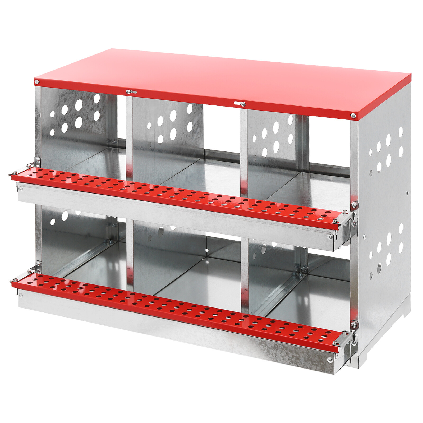 6 Hole Nesting Box for Chickens, Chicken Nesting Boxes, Hens Coop Laying Box