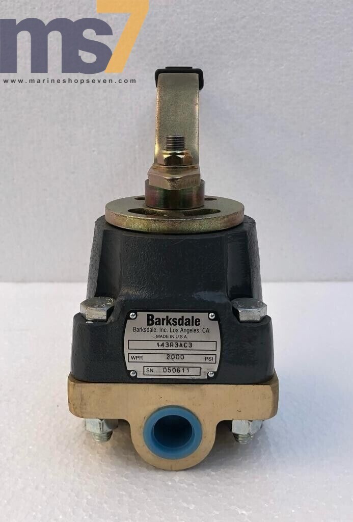 BARKSDALE 143R3AC3 SHEAR SEAL HEAVY DUTY HYDRAULIC VALVE 2000 PSI 4-WAY 3-POS