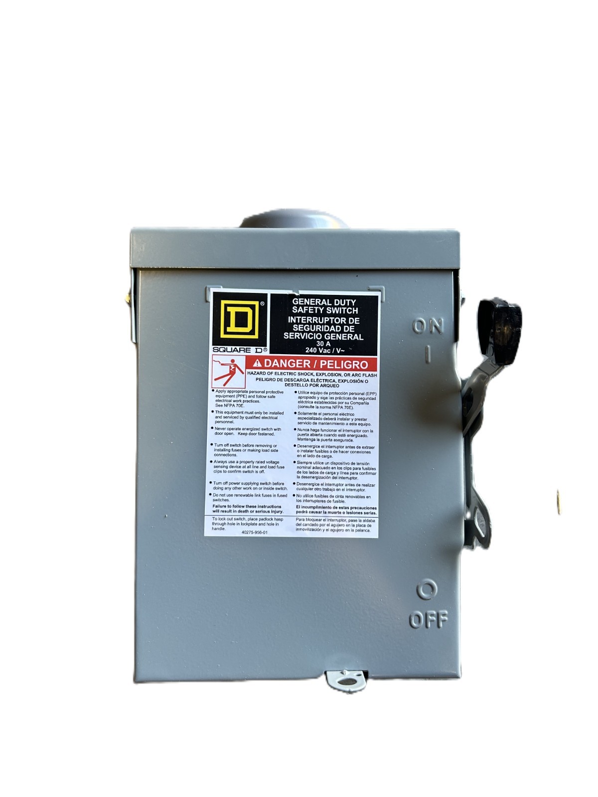 New Square D D221NRB General Duty Safety Switch 30A 240V – Lot of 5