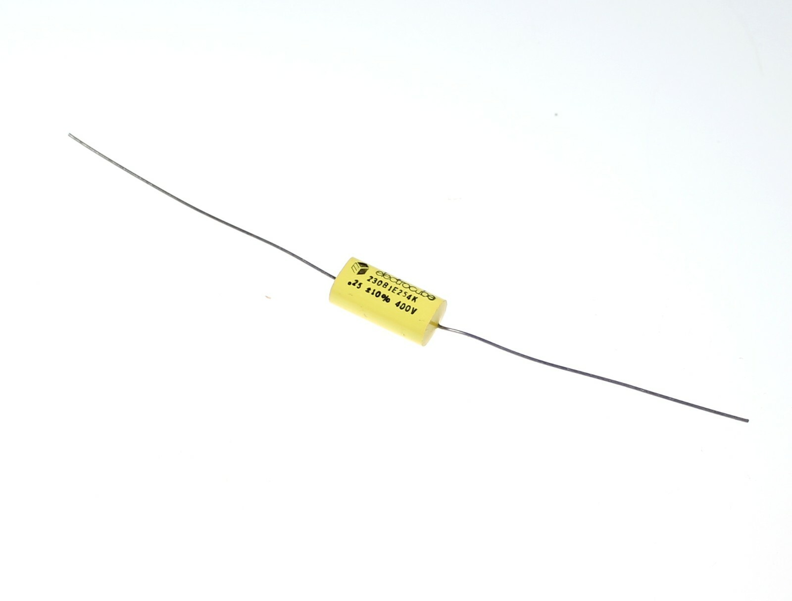 8x .25uF 400V DC Axial Metallized Polyester Film Capacitor 400VDC .25mfd