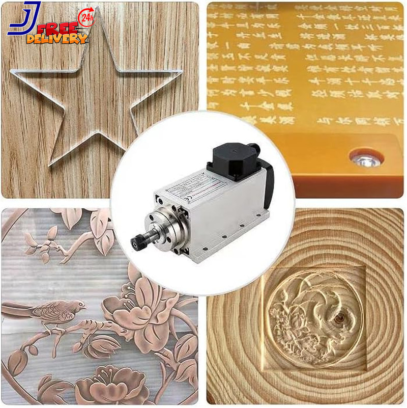 CNC Spindle Motor Kits 220V 4KW 4000W Air Cooled Spindle Motor Square CNC Spindl
