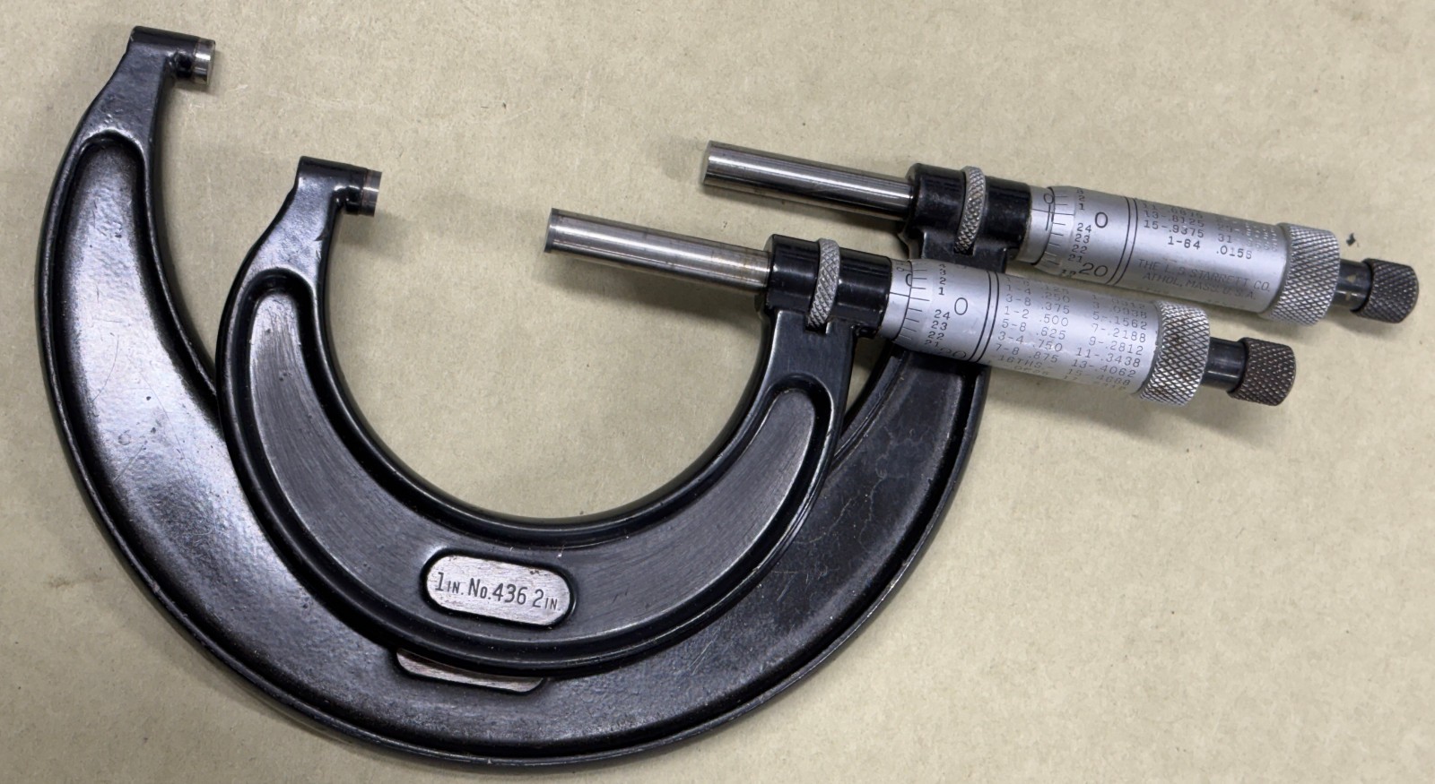 Starrett No. 436 Outside Micrometer Set 0-6″ Machinist Precision Tools USA 6 Pc