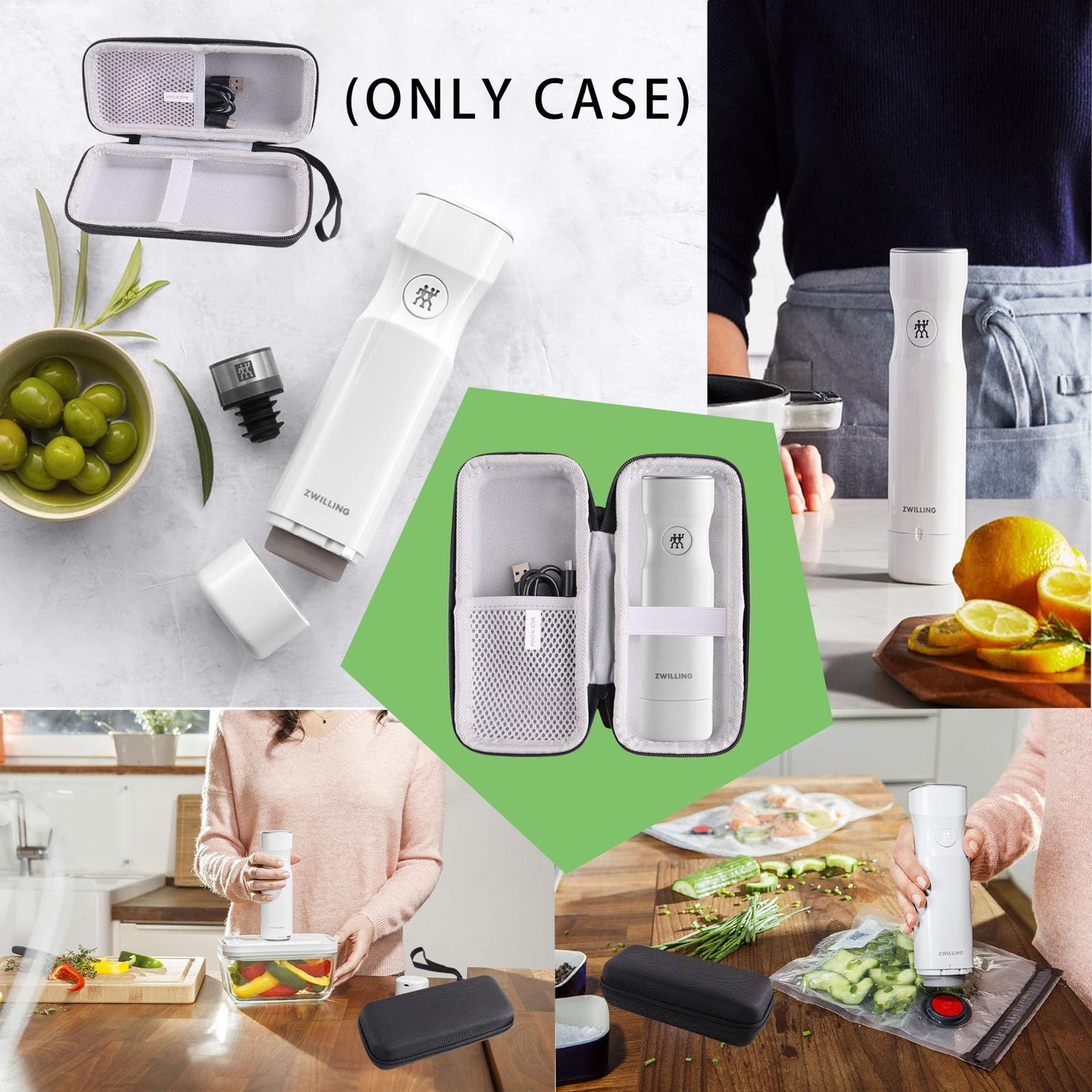 JINMEI Hard EVA Carrying Case Compatible with ZWILLING Fresh & Save Handheld Vac