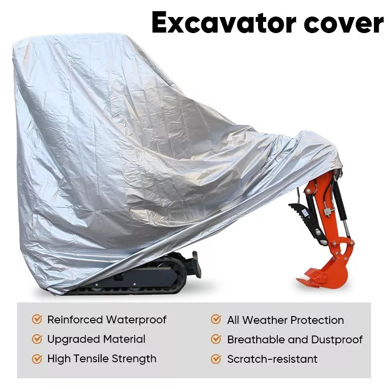 Full Cover For Mini Excavators Outdoor Waterproof UV Snow Dust Rain Resistant