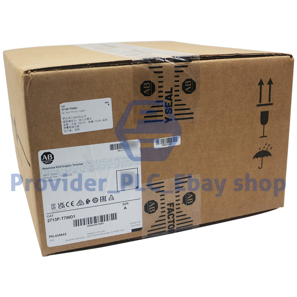 2713P-T7WD1 New Allen-Bradley Sealed PanelView 5310 Graphic Terminal 2713PT7WD1