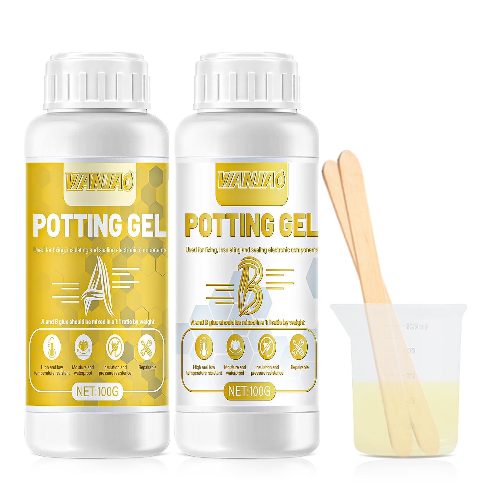 WANJAO Yellow Conformal Coating for Electronics, Electrical Potting