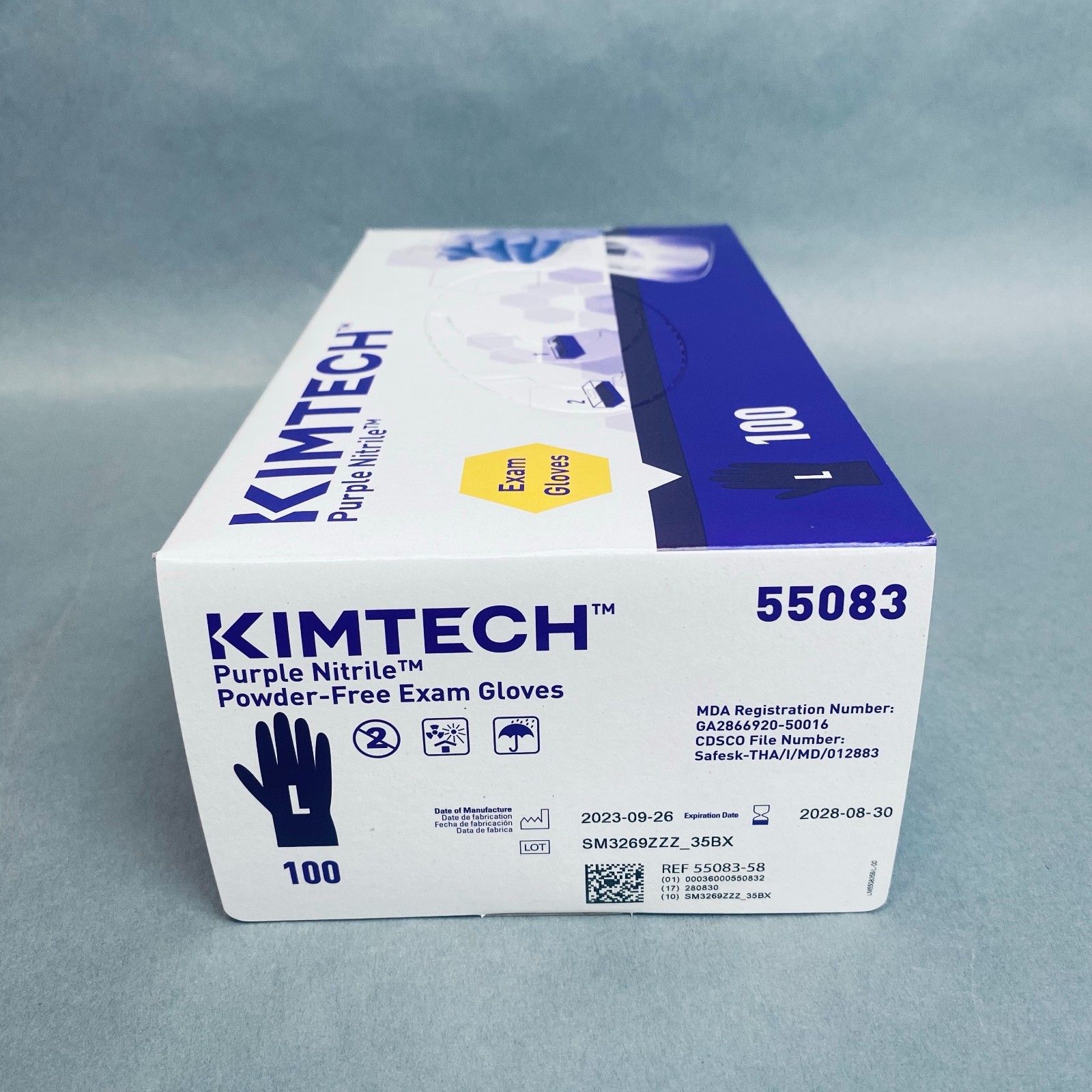 Kimberly-Clark Nitrile Exam Gloves Large Powder Free 10 Boxes of 100 Gloves Each