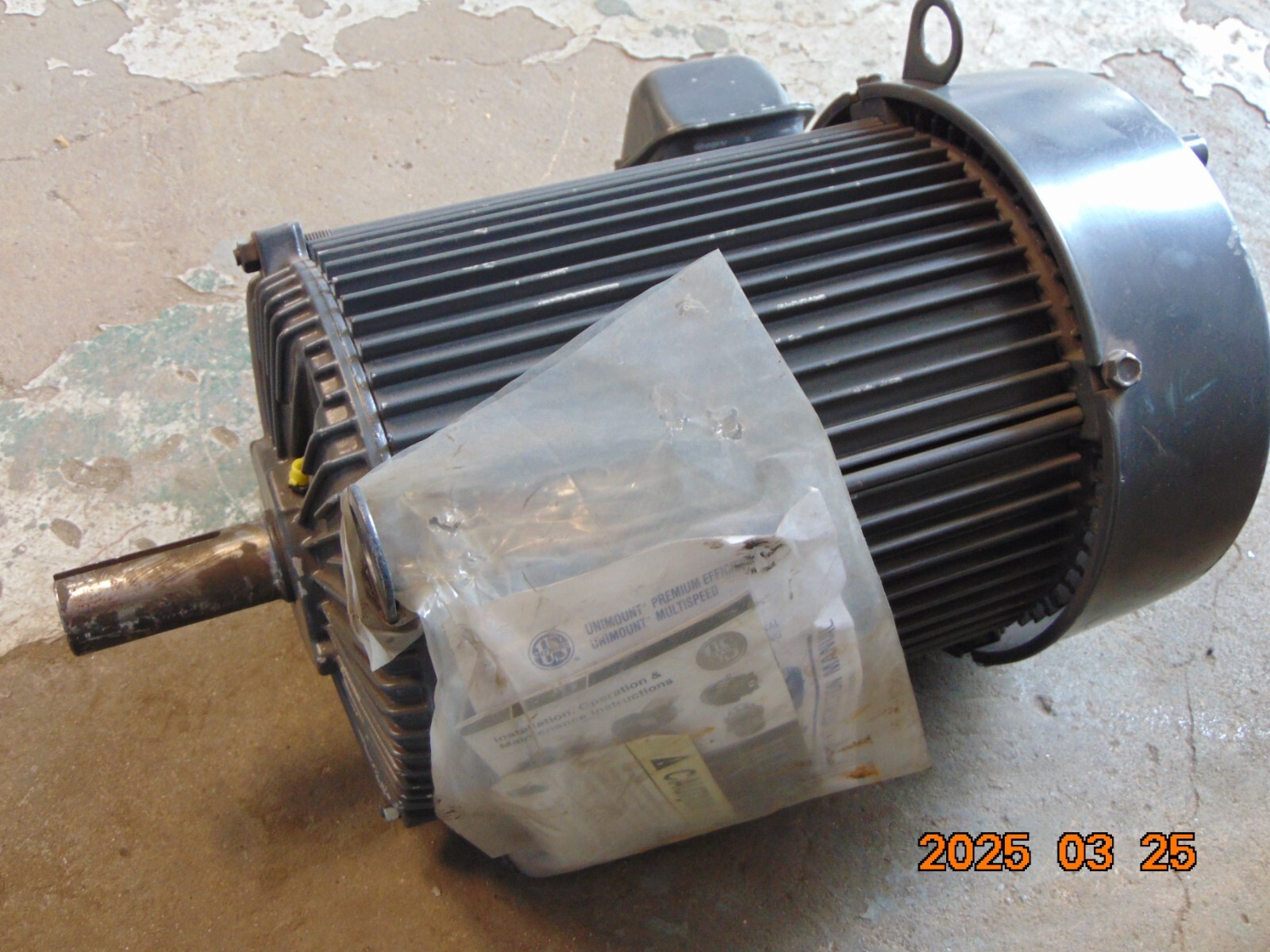 NIDEC US MOTORS U10P1D 10HP MOTOR MODEL A438 3-PHASE 208-230/460V 3520RPM