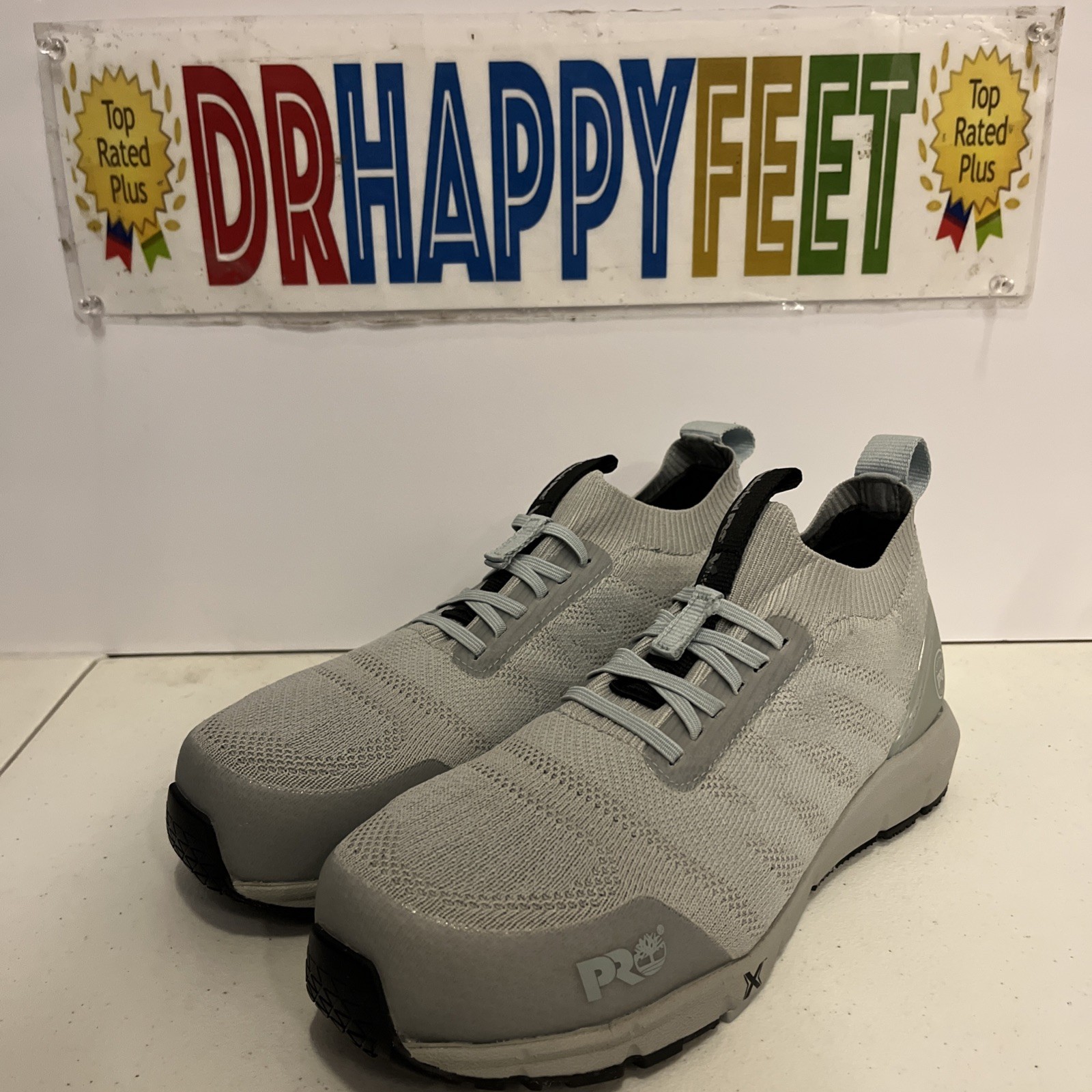 Timberland Pro Radius Knit Slip-On Women Work Safey Toe Shoe Grey 0A2CDF 065 New