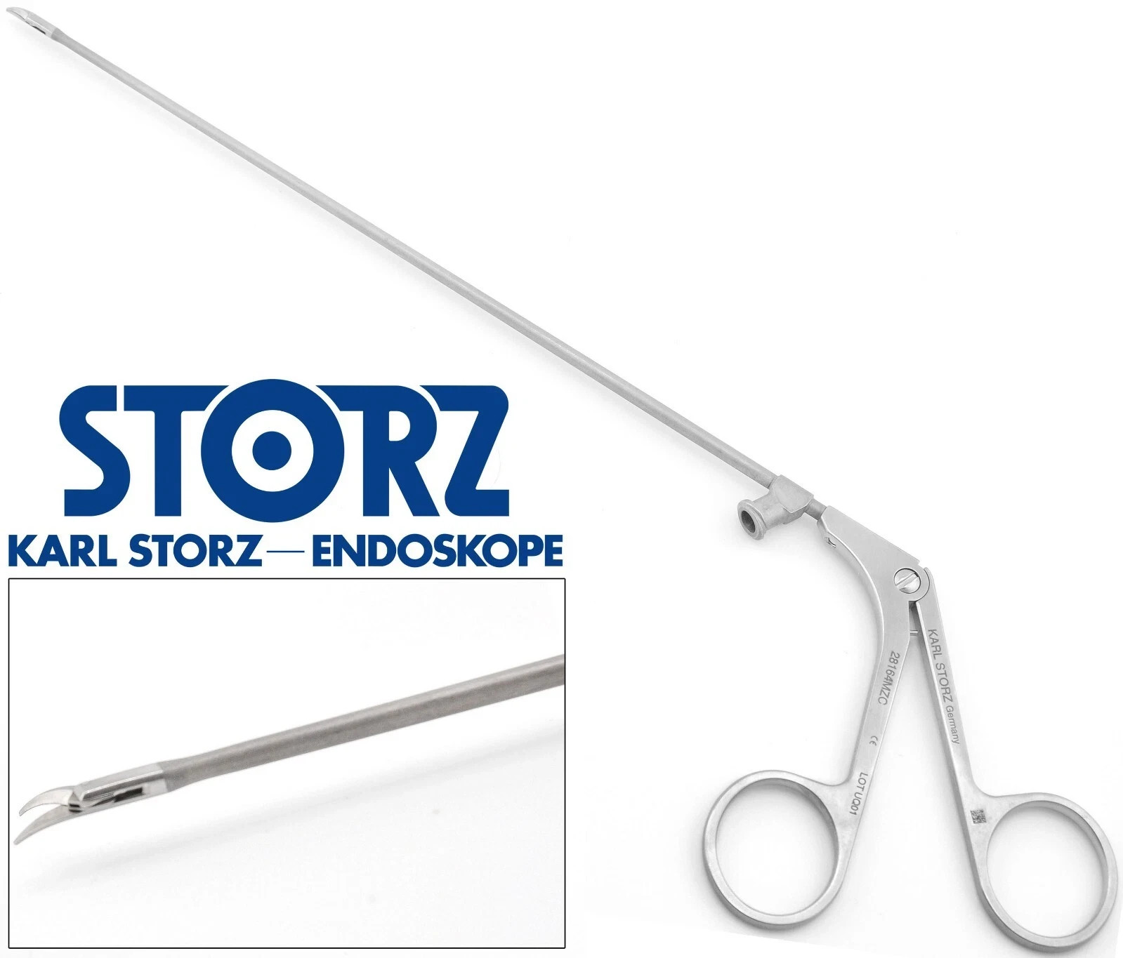 KARL STORZ 28164MZC ENT Nasal Delicate Micro Fine Curved (R) 5mm Jaw Scissors 8″