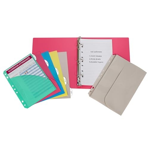 C-Line Mini Binder Starter Kit: Binder Index Dividers Filler Paper Color Varies