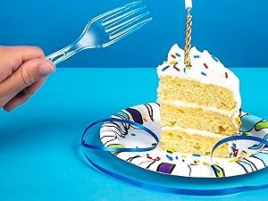 Disposable Clear Plastic Forks, Premium Quality, BPA-Free, for Everyday Use,