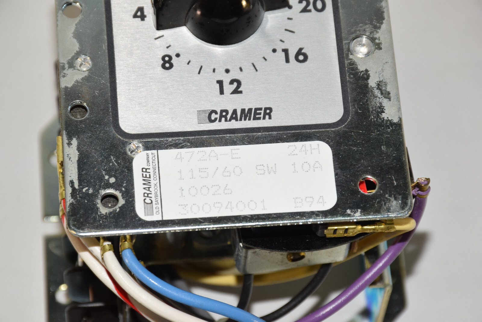 CRAMER 0-24 Hours Range Timer 472A-E 24H – New in box