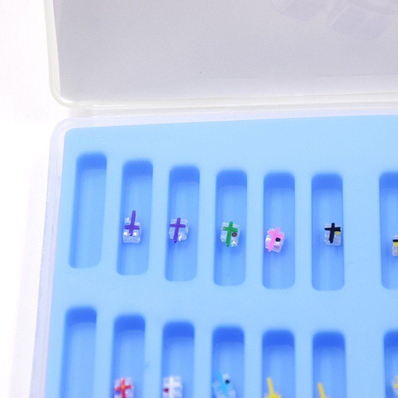 Dental Orthodontic Monocrystalline Sapphire Brackets 022/018 Roth/MBT 345 Hook