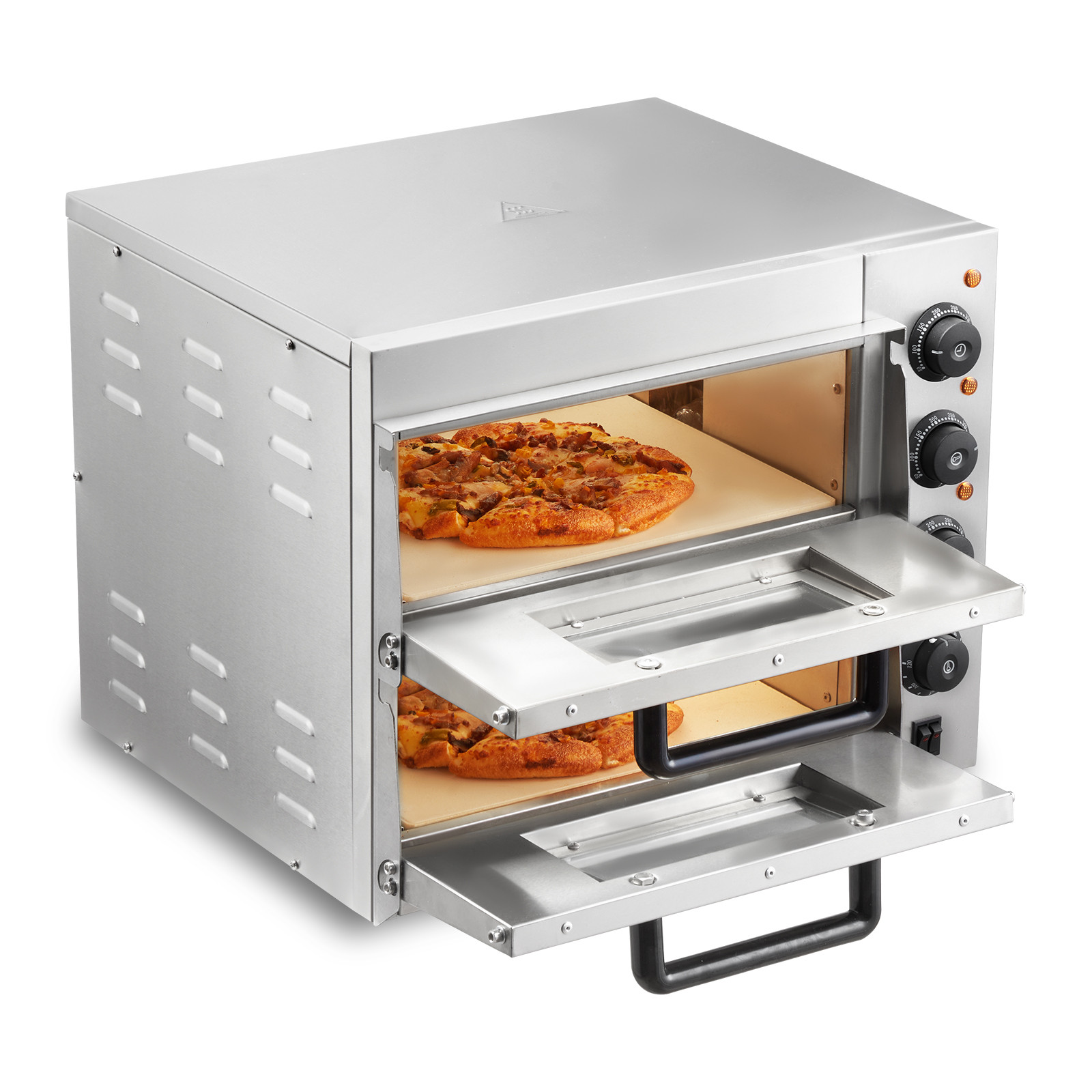VEVOR Commercial Countertop Pizza Oven Electric Pizza Oven for 14″ Pizza Indoor