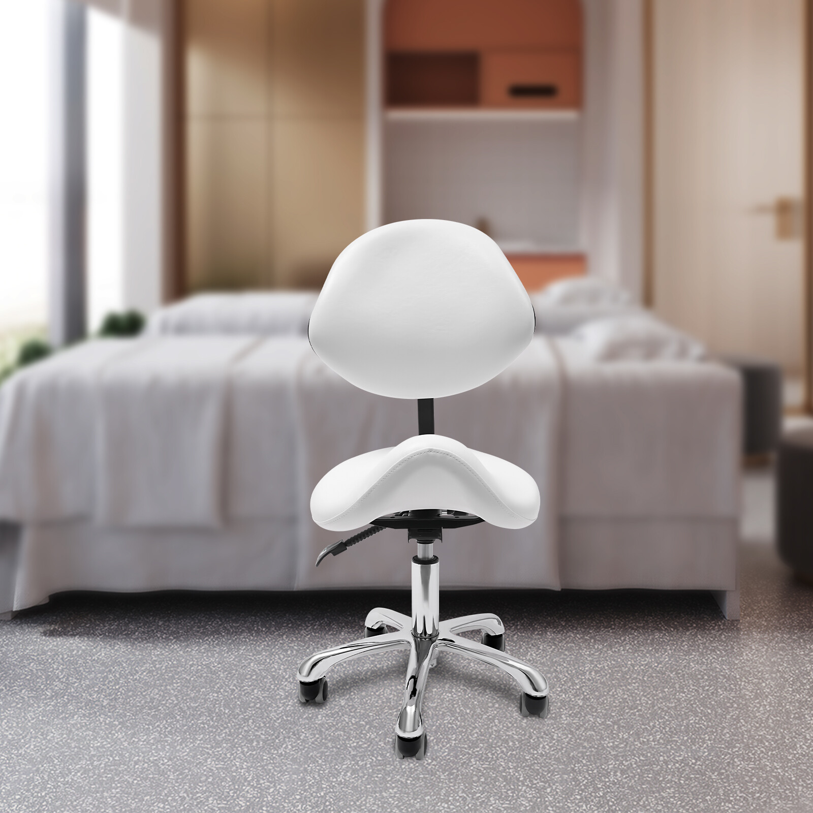 Saddle Stool Swivel Adjustable Saddle Stool Saddle Stool Chair 90kg/198.42lbs