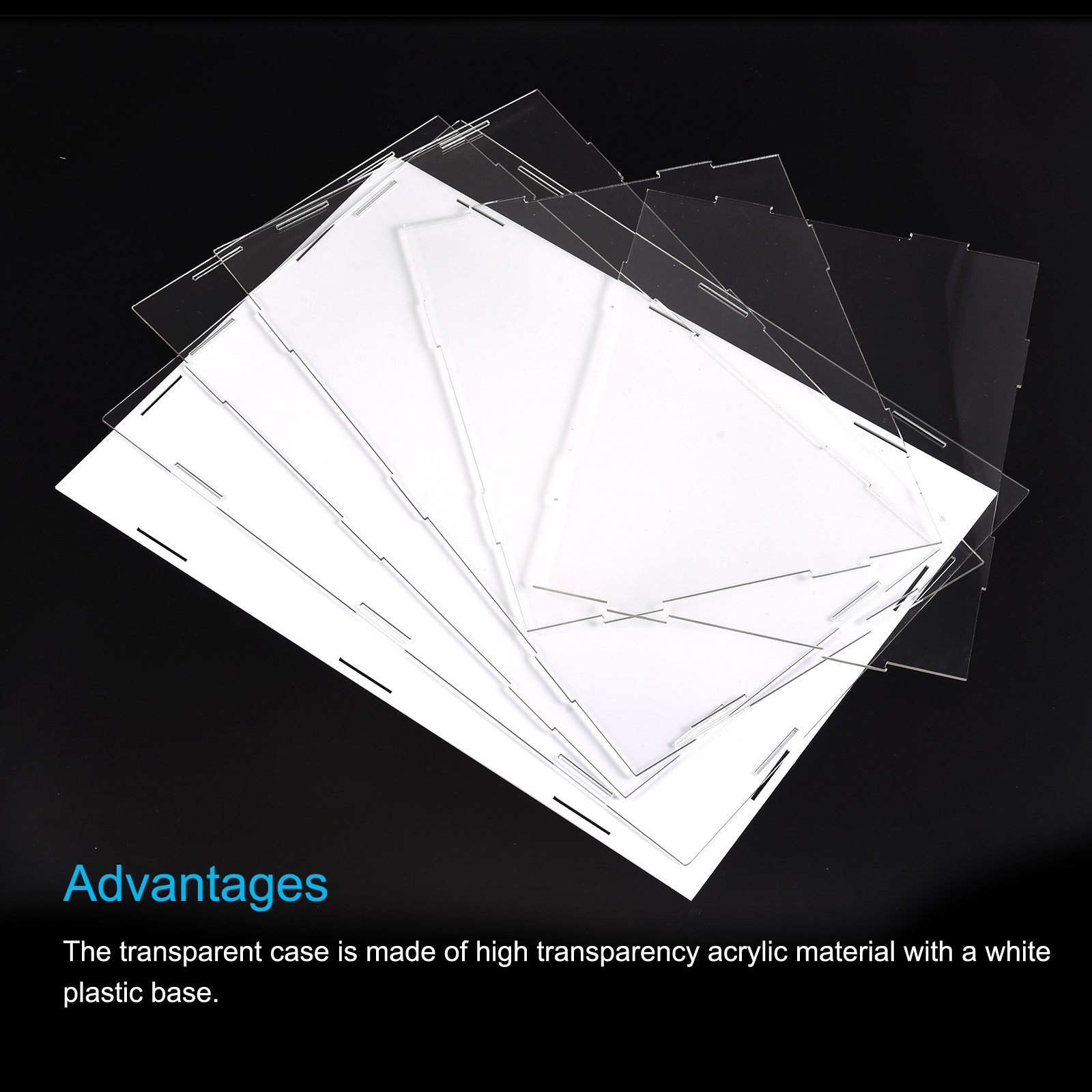 Display Case Box Acrylic Box Transparent Showcase 26x26x11cm for Collectibles