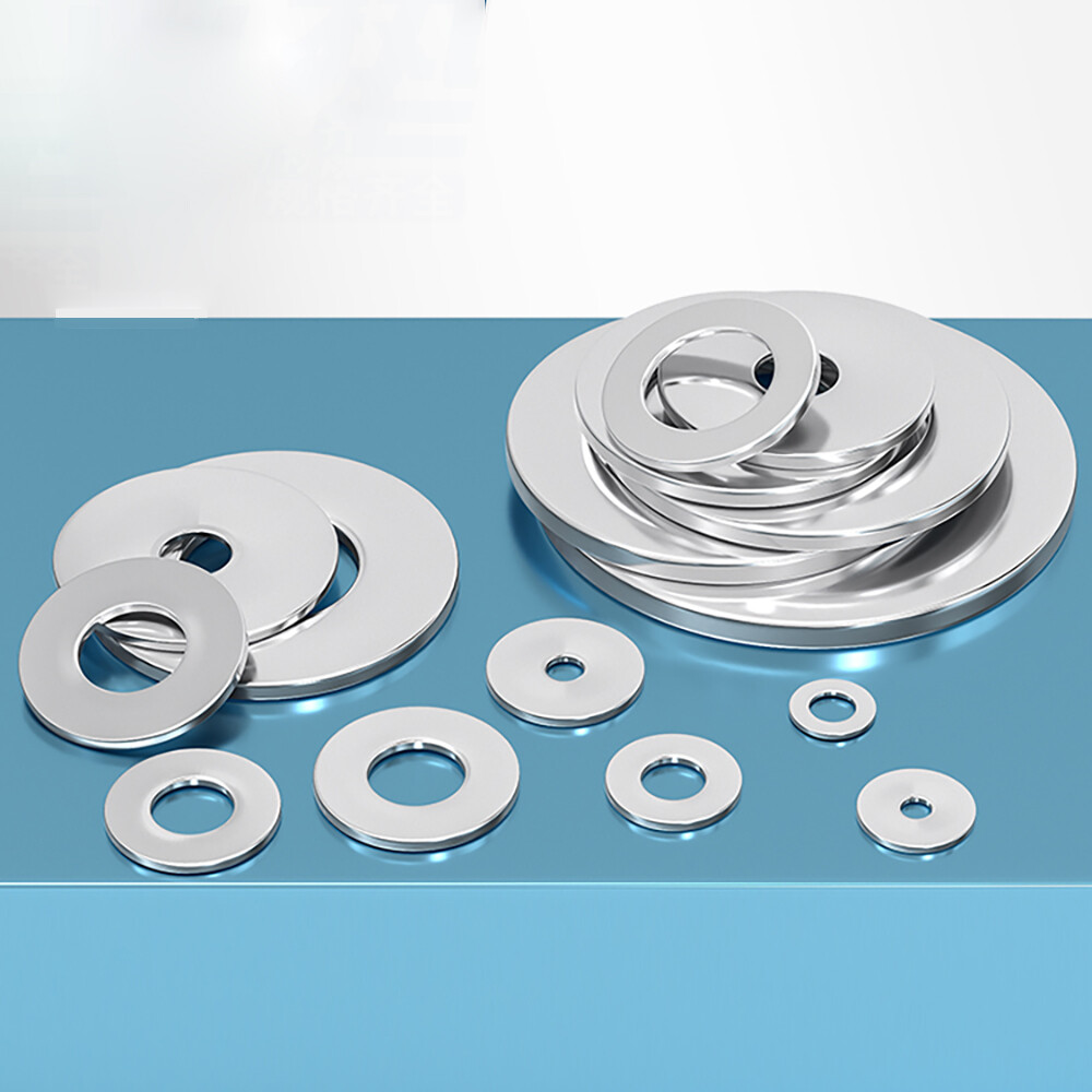 Flat Plain Washers A2 Stainless Steel M1.6 M2 M2.5 M3 M4 M5 M6 M8 Gasket DIN 125