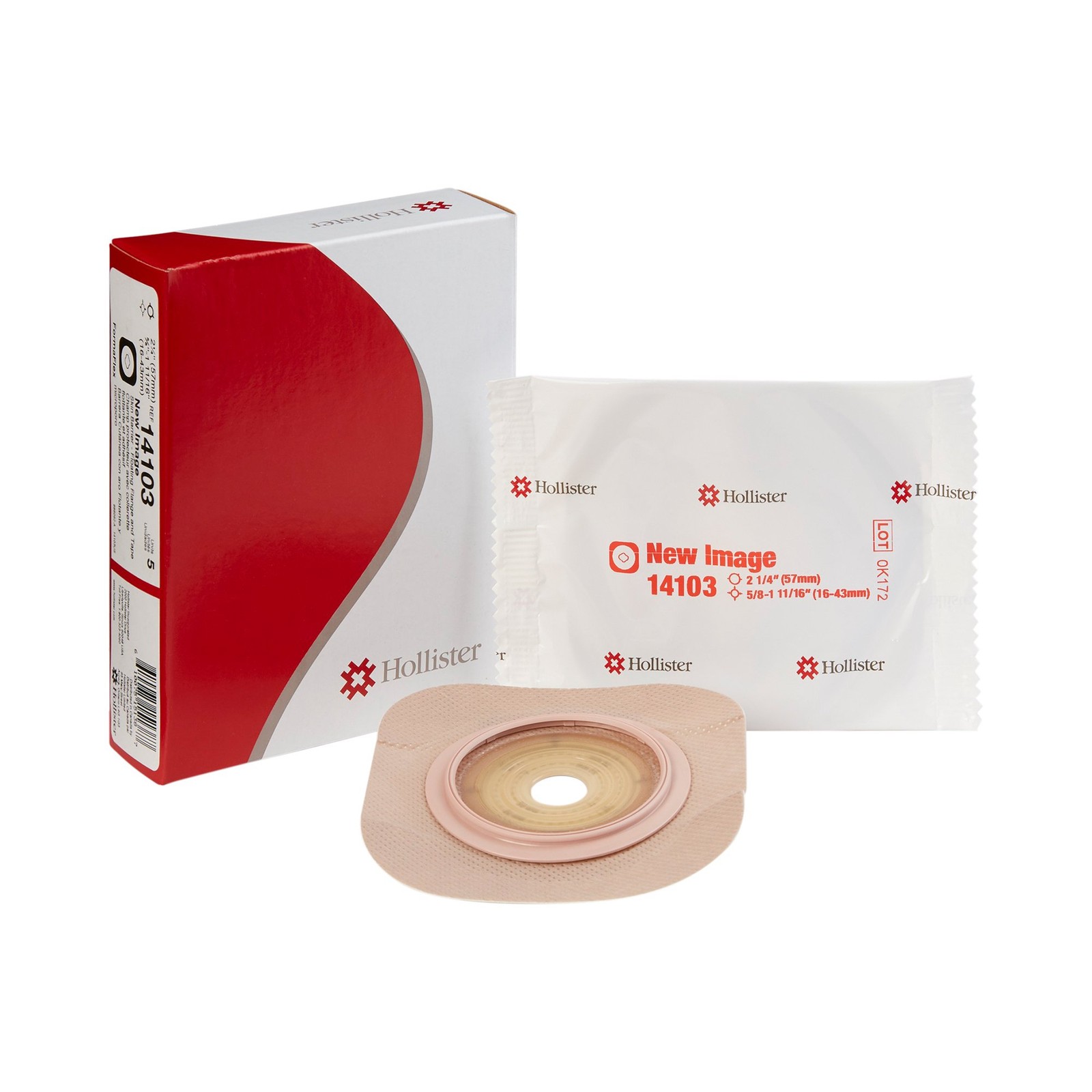 Hollister Moldable Extended Wear Ostomy Barrier 57 mm Flange 5 per Box