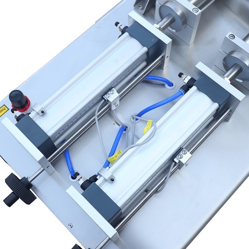Double Head Liquid Paste Filling Machine Horizontal Pneumatic 50-500ml 800W USA